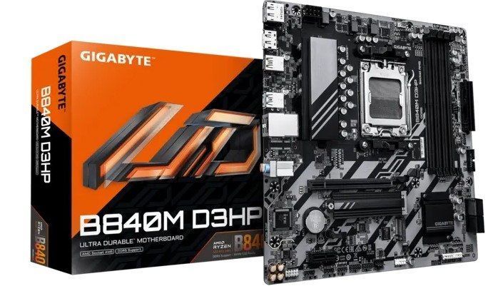 Материнская плата GIGABYTE B840M D3HP