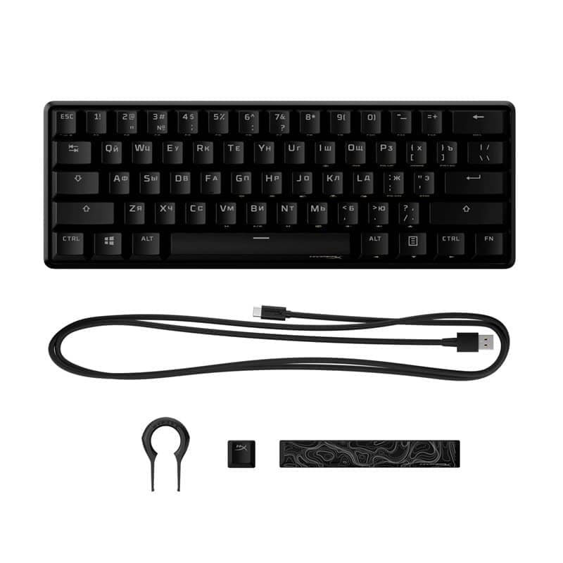 Клавиатура проводная HyperX Alloy Origins 60 4P5N0AA#ACB (HKBO1S-RB-RU)