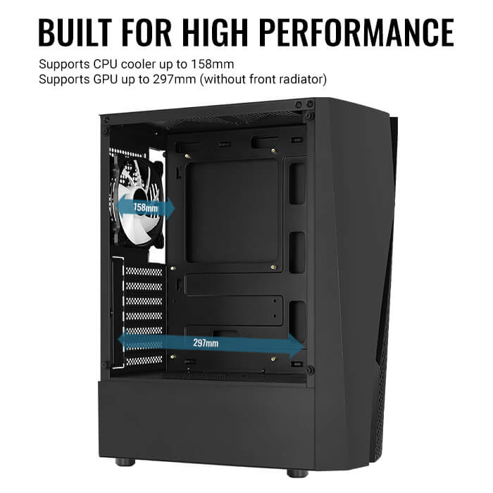 Корпус Aerocool Wave-G-BK-v2